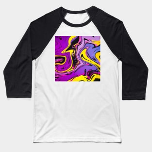 Primuem Colorful Marble Inkscape Baseball T-Shirt